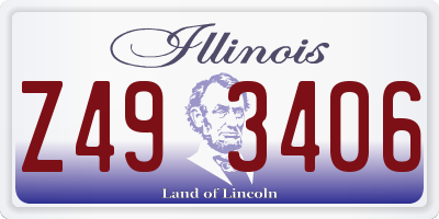 IL license plate Z493406
