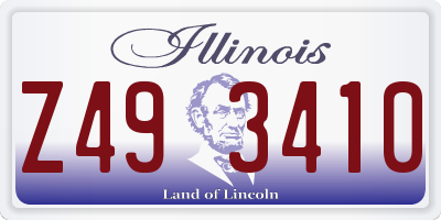 IL license plate Z493410