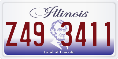 IL license plate Z493411