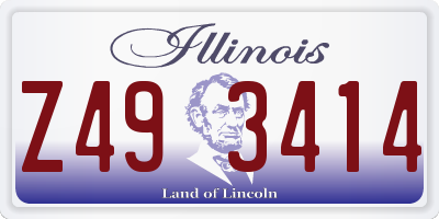 IL license plate Z493414