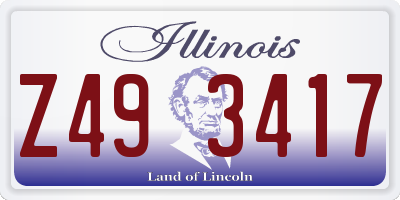 IL license plate Z493417