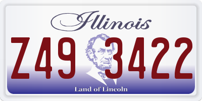 IL license plate Z493422
