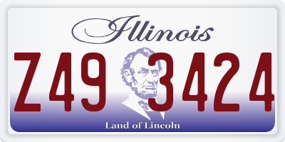 IL license plate Z493424