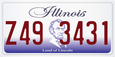 IL license plate Z493431