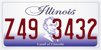 IL license plate Z493432