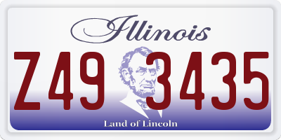 IL license plate Z493435