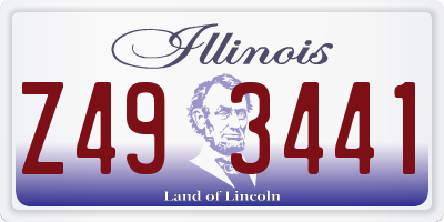 IL license plate Z493441