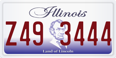 IL license plate Z493444