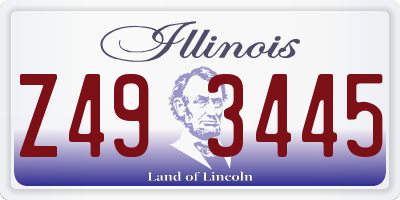IL license plate Z493445