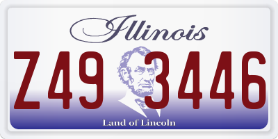 IL license plate Z493446