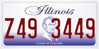 IL license plate Z493449