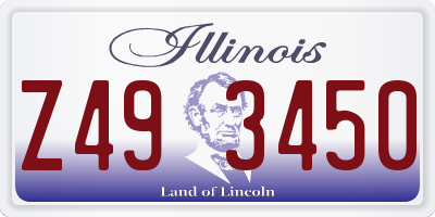 IL license plate Z493450