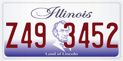 IL license plate Z493452