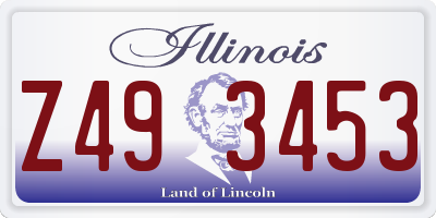 IL license plate Z493453