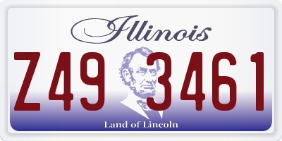 IL license plate Z493461