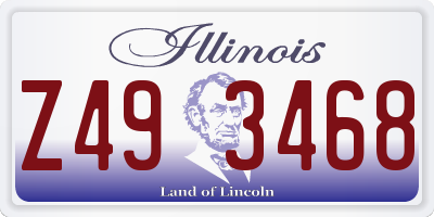 IL license plate Z493468