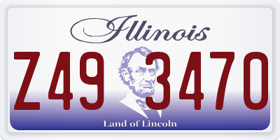 IL license plate Z493470