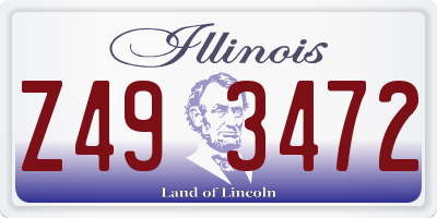 IL license plate Z493472