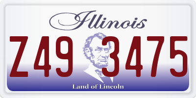 IL license plate Z493475
