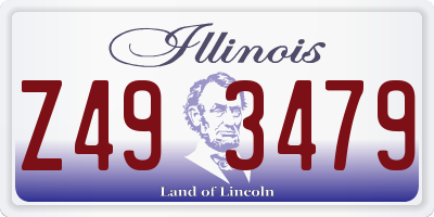 IL license plate Z493479