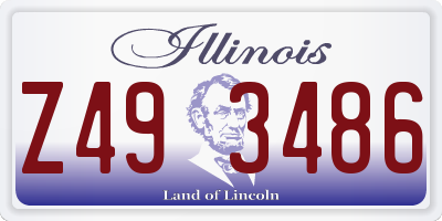 IL license plate Z493486