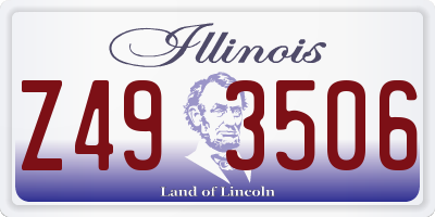 IL license plate Z493506