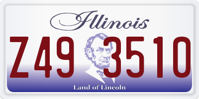 IL license plate Z493510