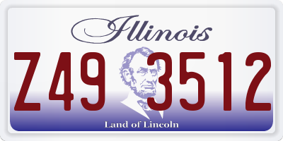 IL license plate Z493512