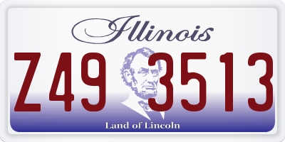 IL license plate Z493513