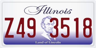 IL license plate Z493518