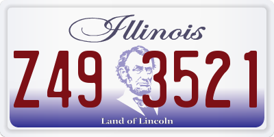 IL license plate Z493521