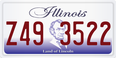 IL license plate Z493522