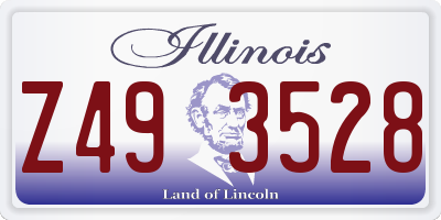 IL license plate Z493528