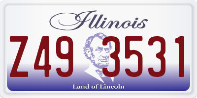 IL license plate Z493531