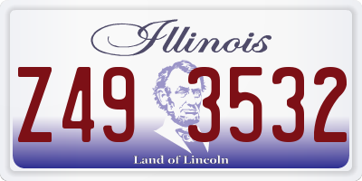 IL license plate Z493532