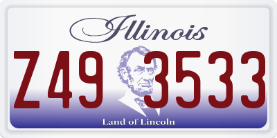 IL license plate Z493533