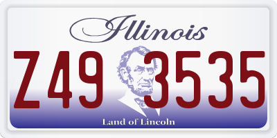 IL license plate Z493535