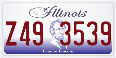 IL license plate Z493539