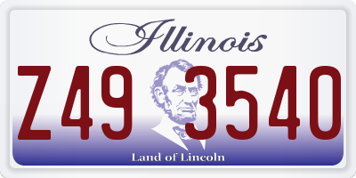 IL license plate Z493540