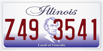 IL license plate Z493541