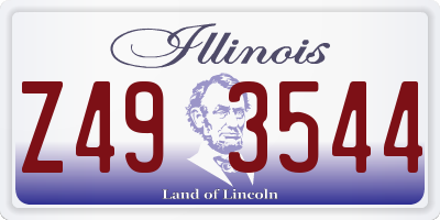 IL license plate Z493544