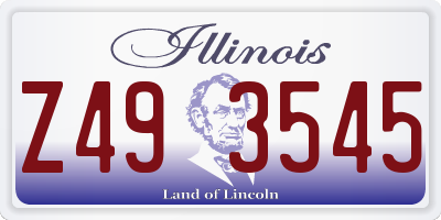 IL license plate Z493545
