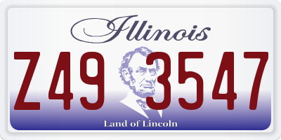 IL license plate Z493547