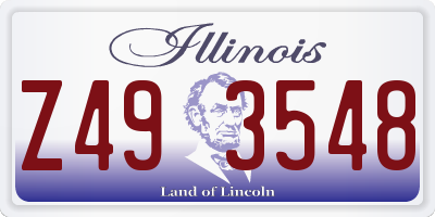 IL license plate Z493548