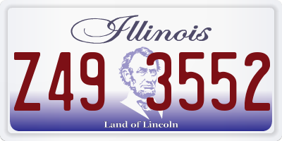 IL license plate Z493552
