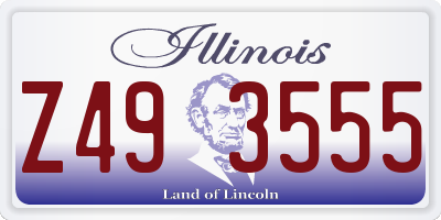 IL license plate Z493555