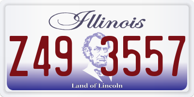 IL license plate Z493557