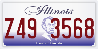 IL license plate Z493568