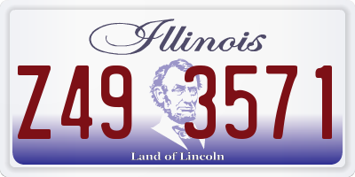 IL license plate Z493571