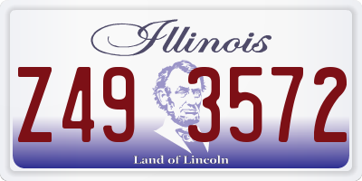 IL license plate Z493572